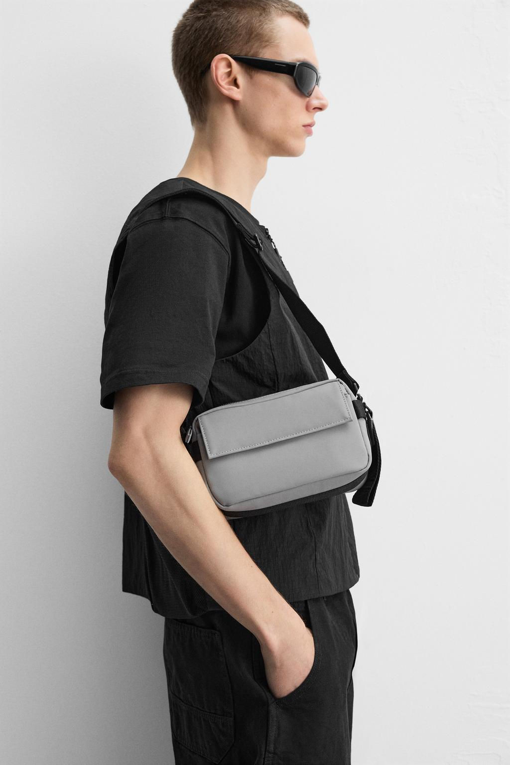 RUBBERISED CROSSBODY BAG - Zara фото 9