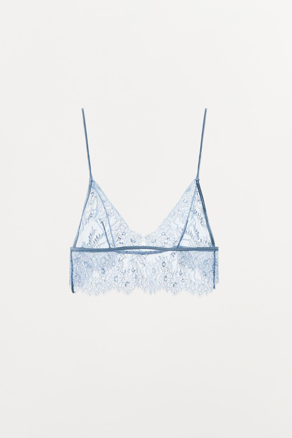 LACE TRIANGLE BRALETTE - Zara фото 4