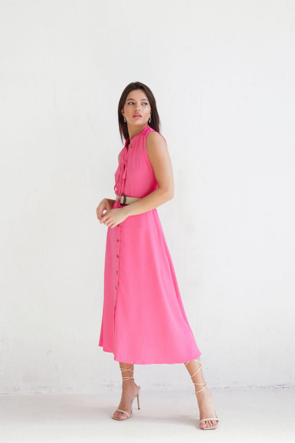 Платье, как из к/ф Красотка, ярко-розовое - Martichelli фото 4