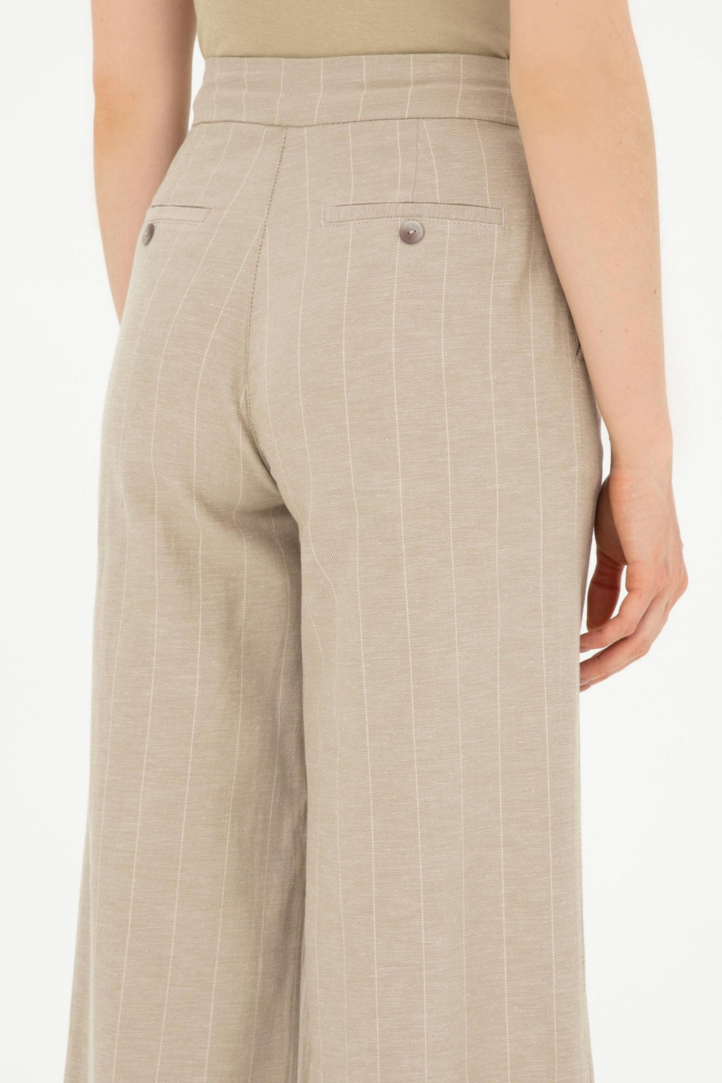 Женские брюки цвета хаки из парусины Неожиданная скидка в корзине - U.s. polo assn фото 7