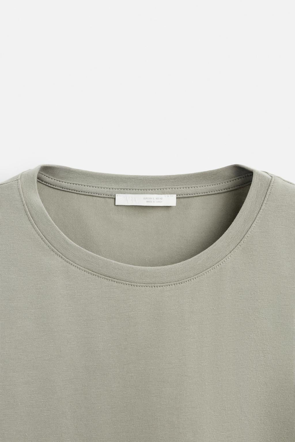 BASIC SLIM FIT T-SHIRT - Zara фото 67