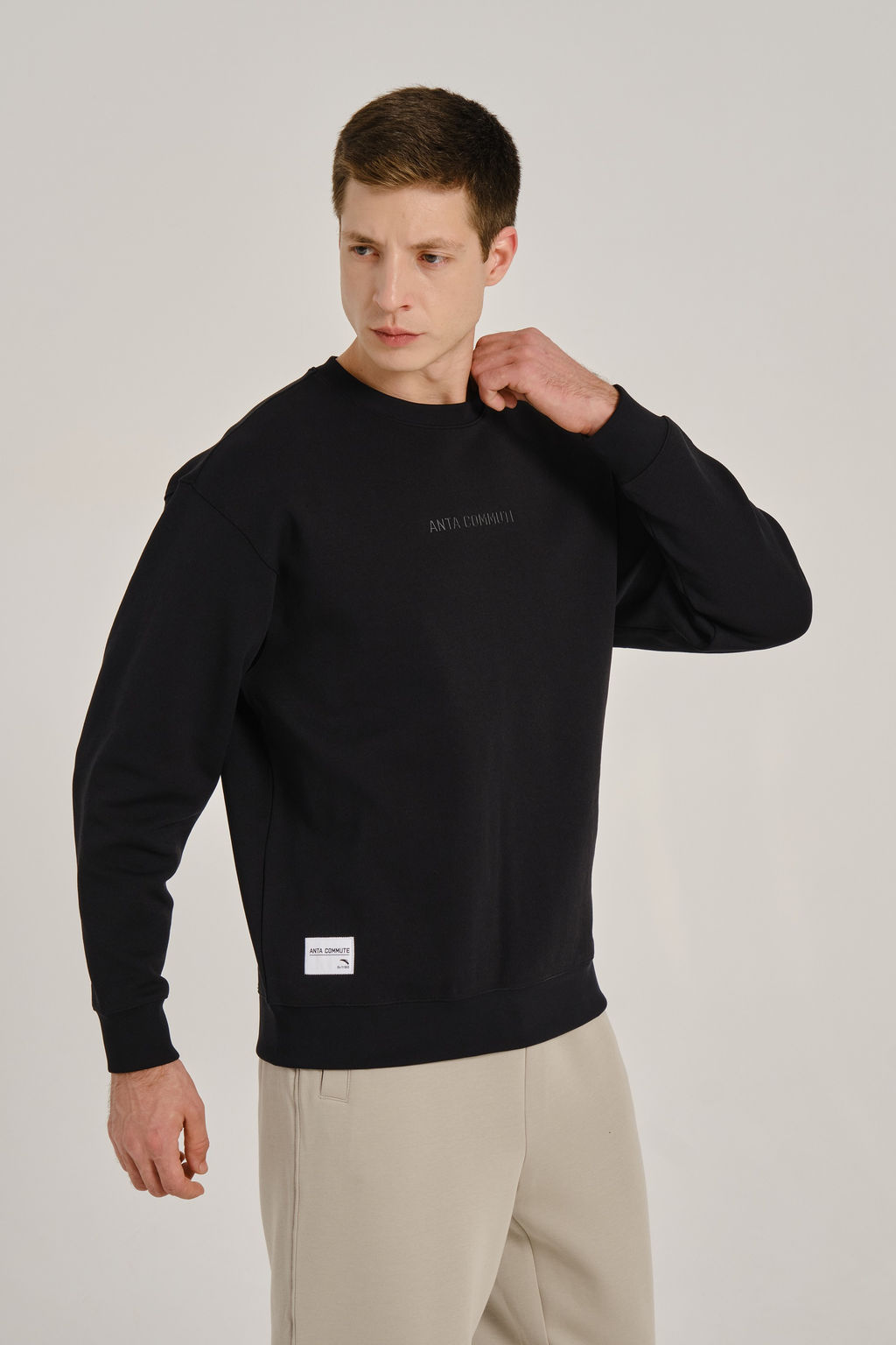 Свитшот Черный COMMUTE Sweatshirt - Anta фото 2