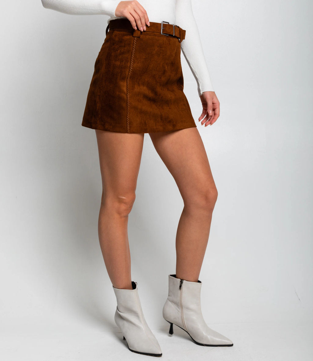 Юбка #КТ2862 (1), шоколадный - Dommod фото 3