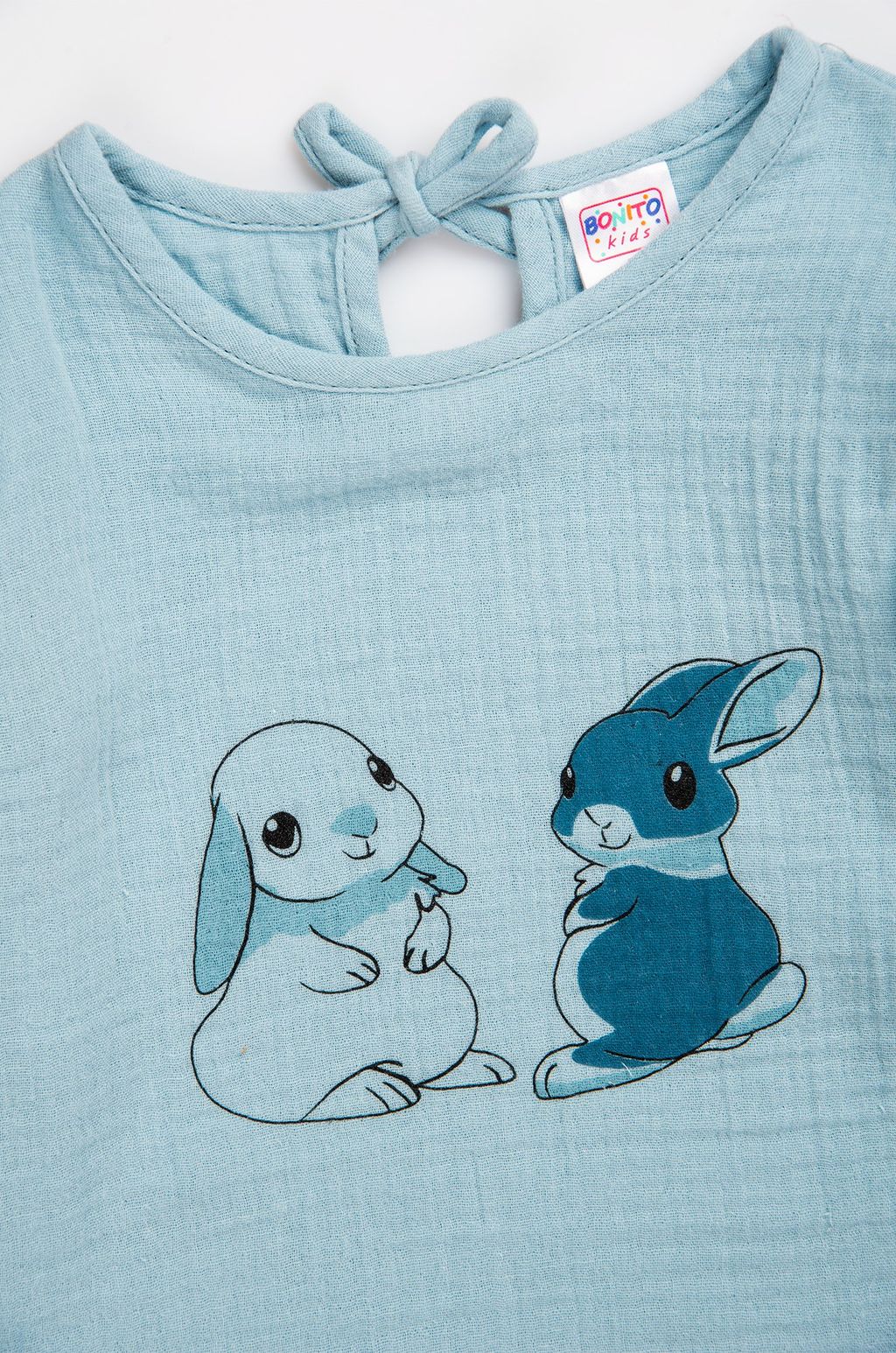 Хлопковая кофточка для девочки из муслина Bonito  фото 4