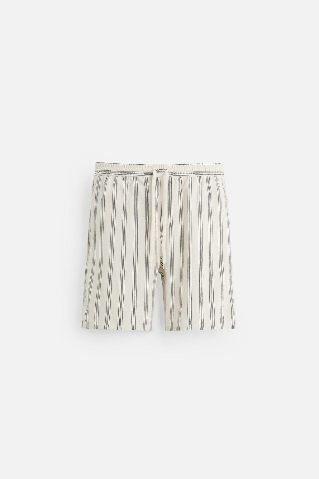 LINEN - VISCOSE BERMUDA SHORTS - Zara фото 28