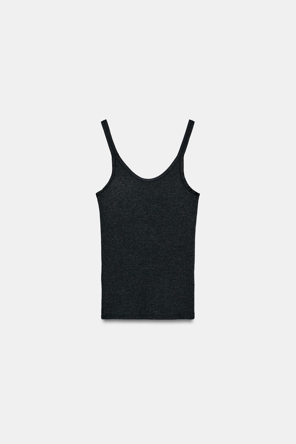 SOFT INTERLOCK TOP WITH DRAPED SIDE DETAIL - Zara фото 35