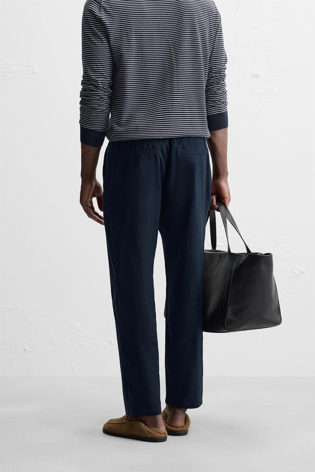 RELAXED FIT JOGGER WAIST TROUSERS - Zara фото 33