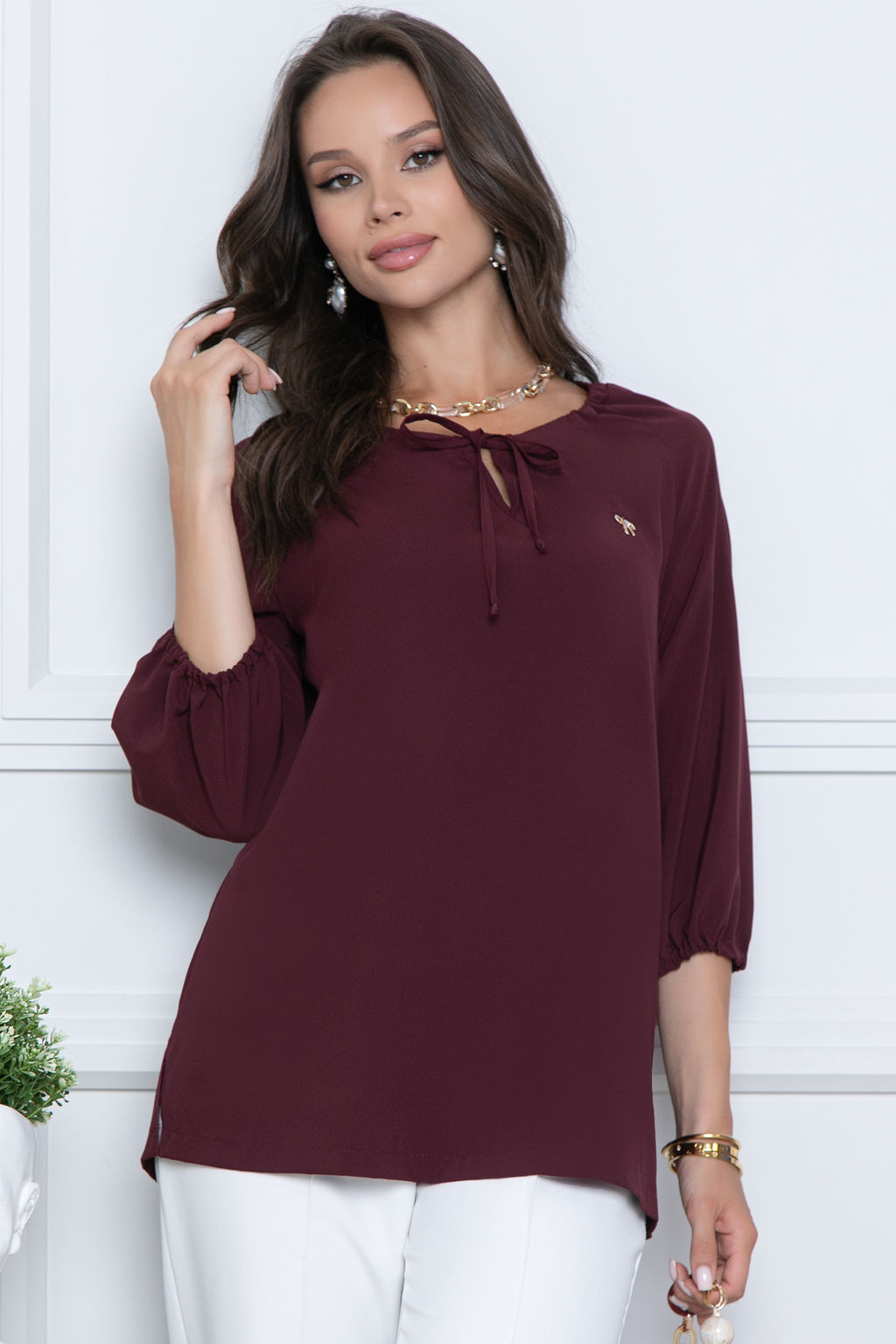 Блуза Bellovera 31Б5317 бордовый