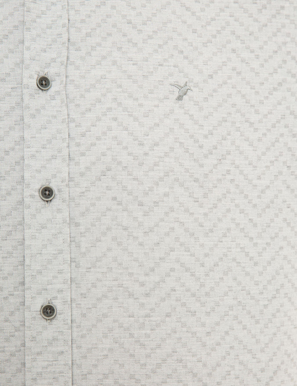 Светло-серая приталенная рубашка с длинным рукавом - Cacharel фото 5