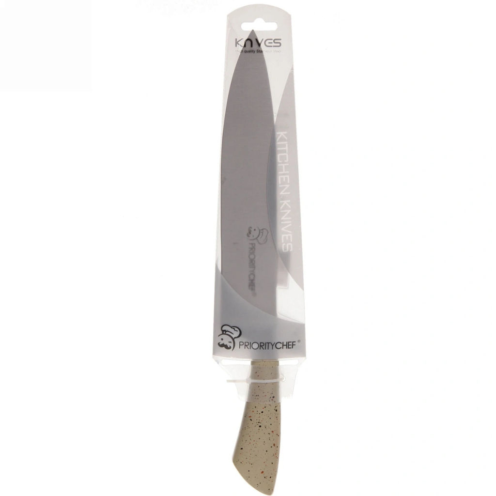 Нож кухонный "Best cook" поварской светлая крошка 8"