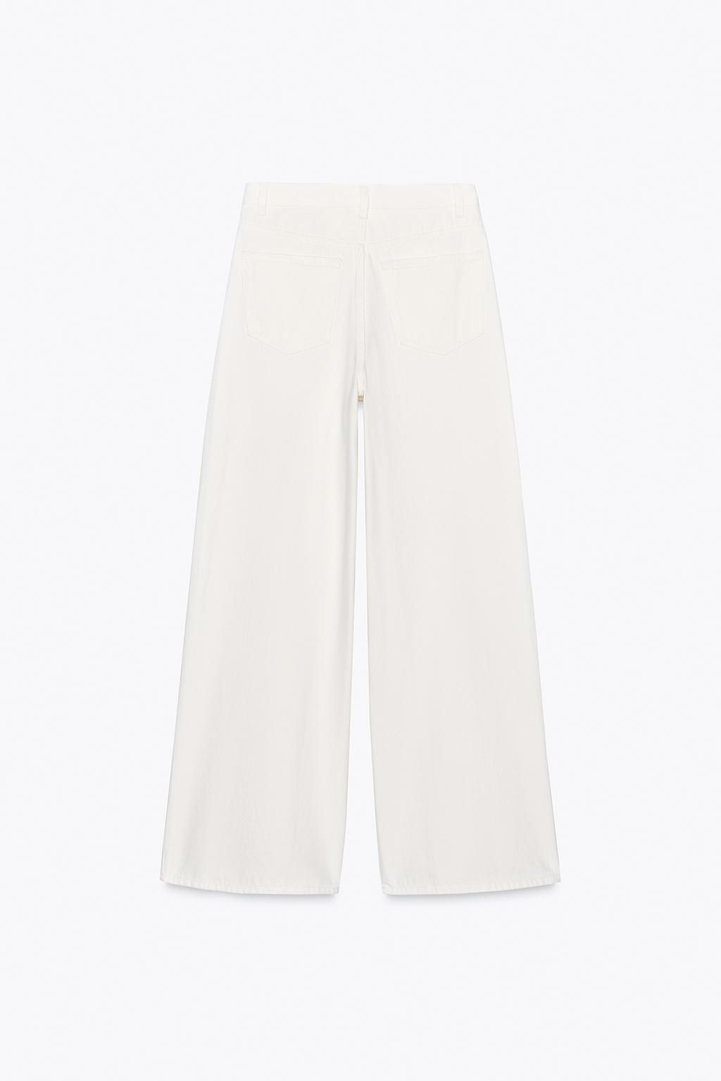 ZW COLLECTION HIGH-WAIST PALAZZO JEANS - Zara фото 7