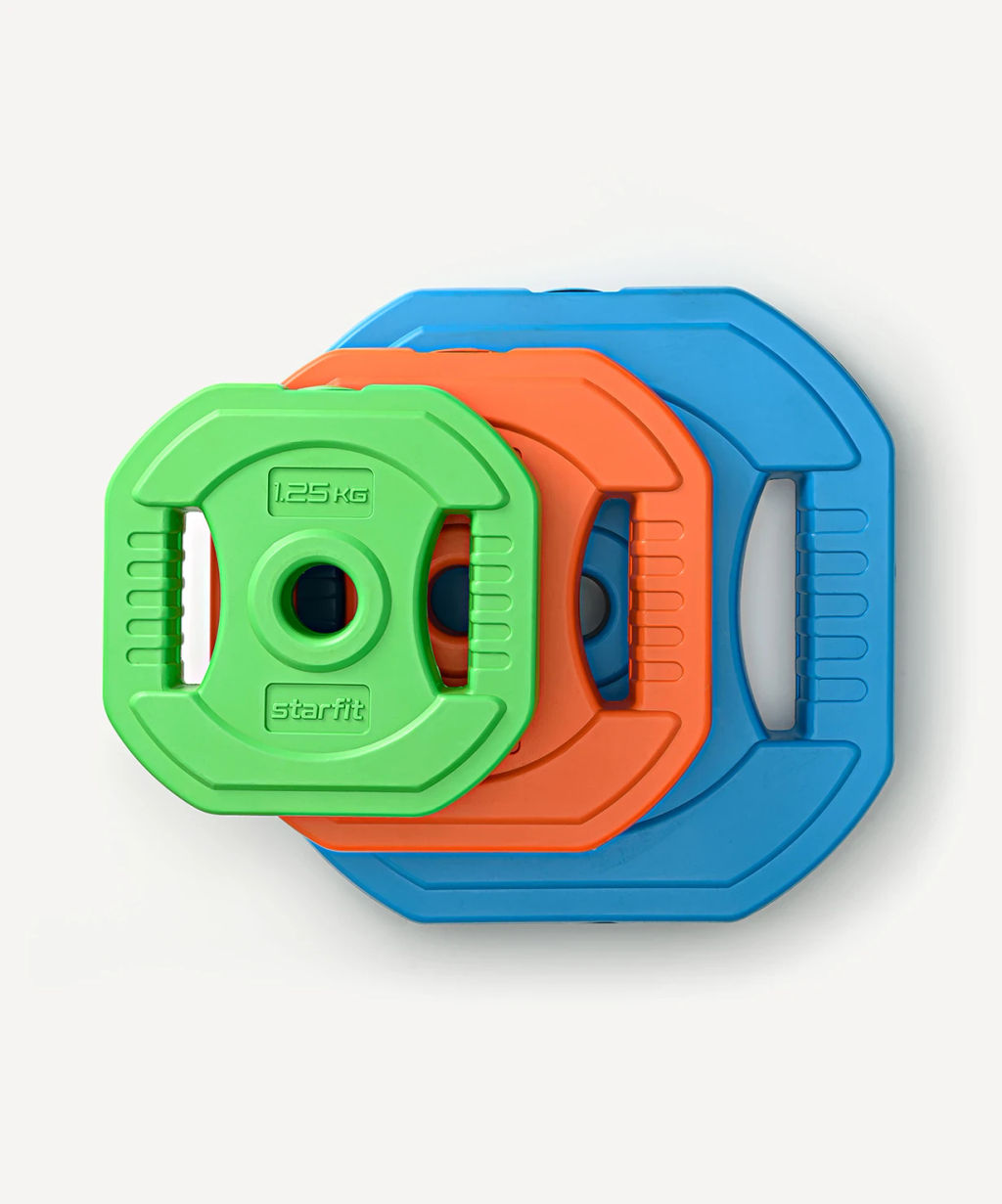 Штанга для бодипампа с разборным грифом STARFIT BB-711 пластик/сталь/неопрен, 20 кг.  фото 5