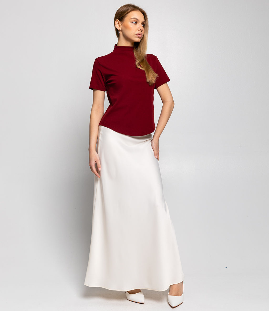 Футболка #КТ10 (12), бордовый - Dommod фото 4