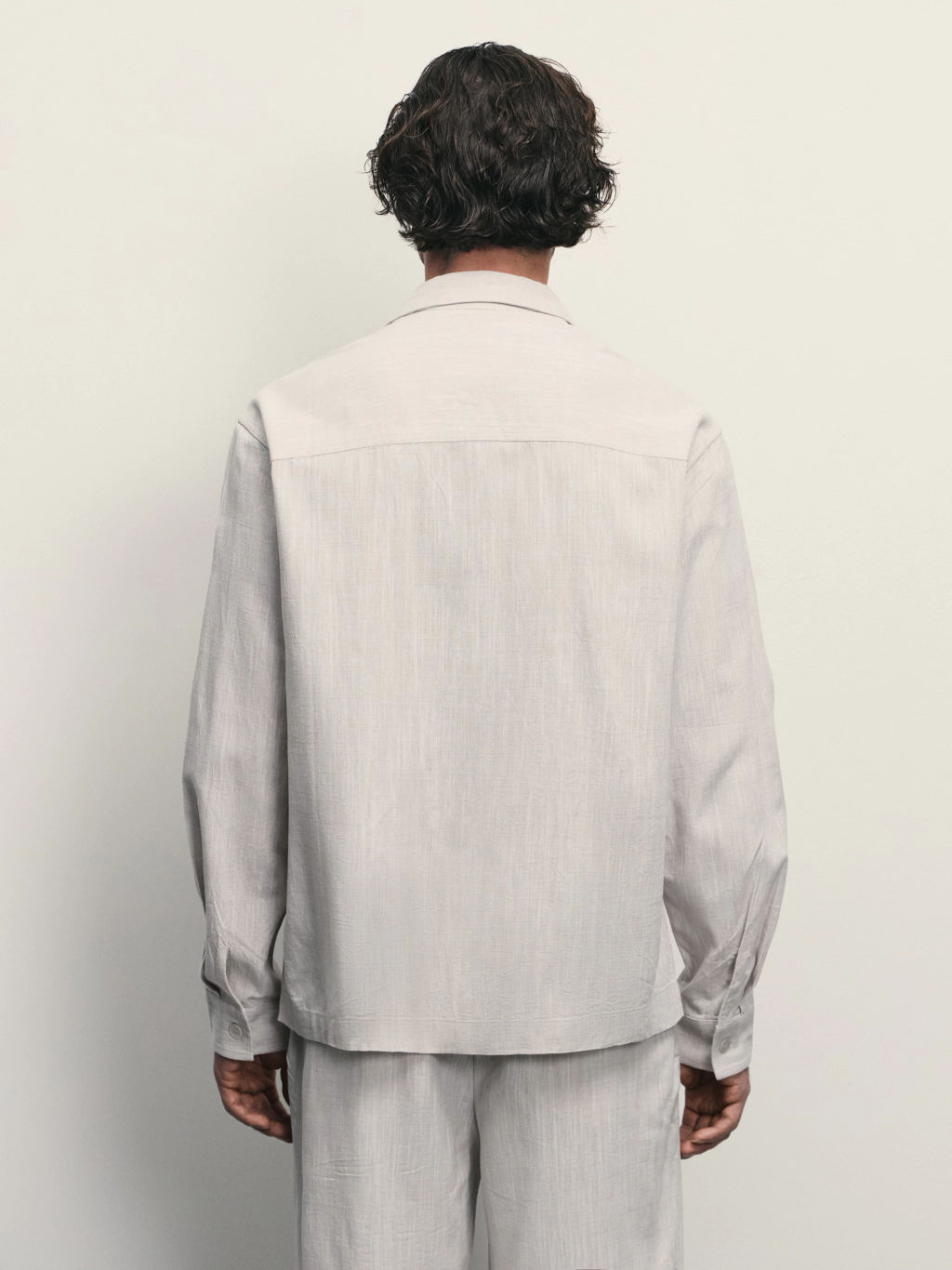 Рубашка relax fit со льном / Zarina  фото 5