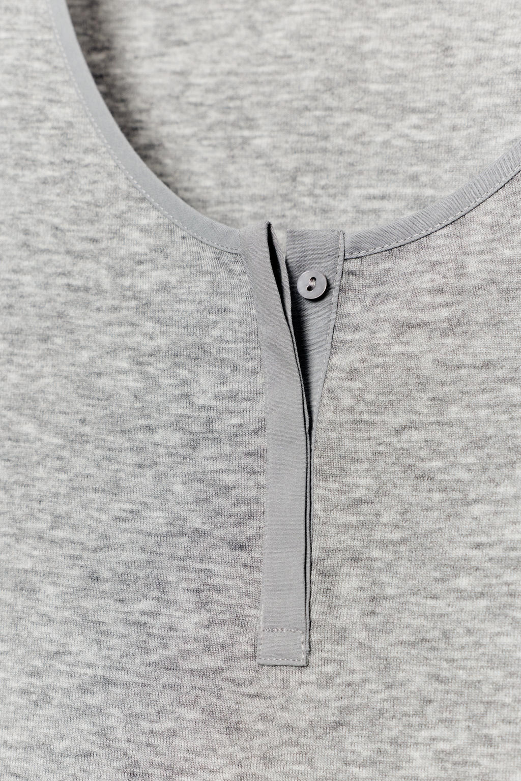 CAMISETA CUELLO PANADERO BOTONES / Gris - Zara фото 6