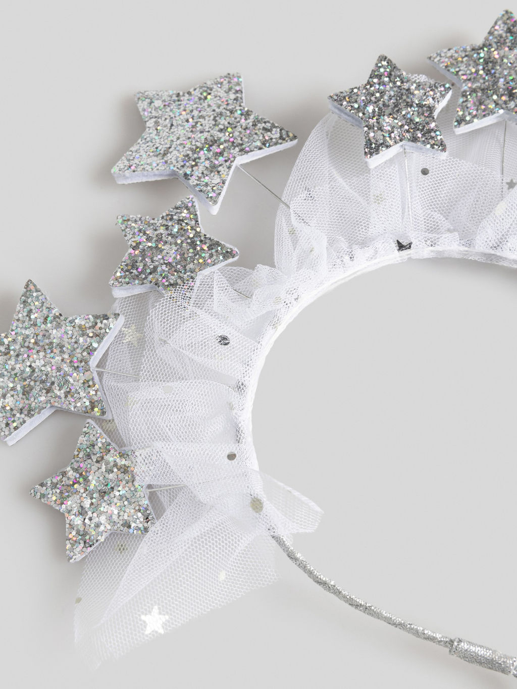 ACOOLA / Ободок детский Celeste серебристый  фото 4