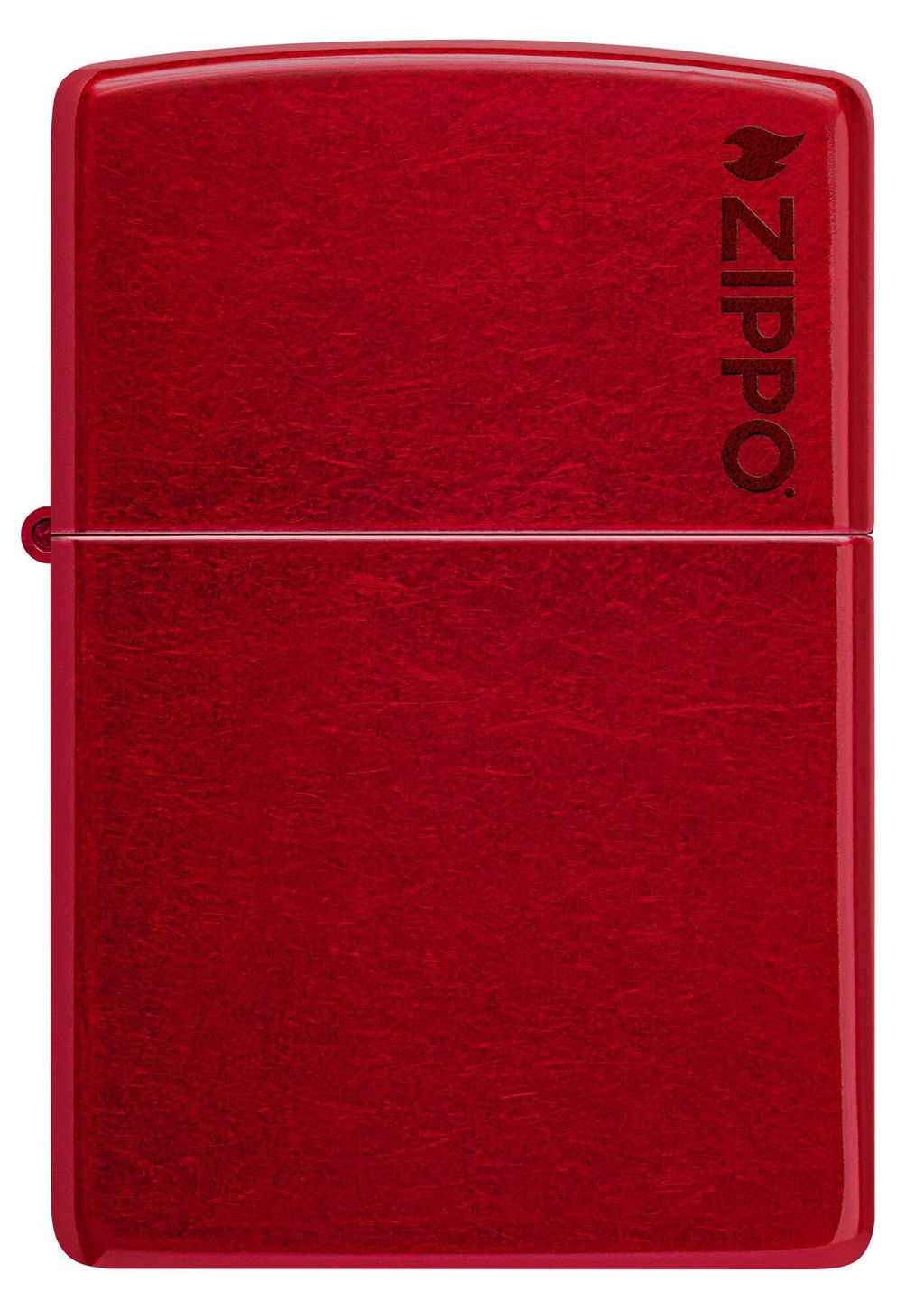 Зажигалка ZIPPO Логотип с покрытием Красное карамелизированное яблоко | Candy Apple Red 21063ZL  фото 2