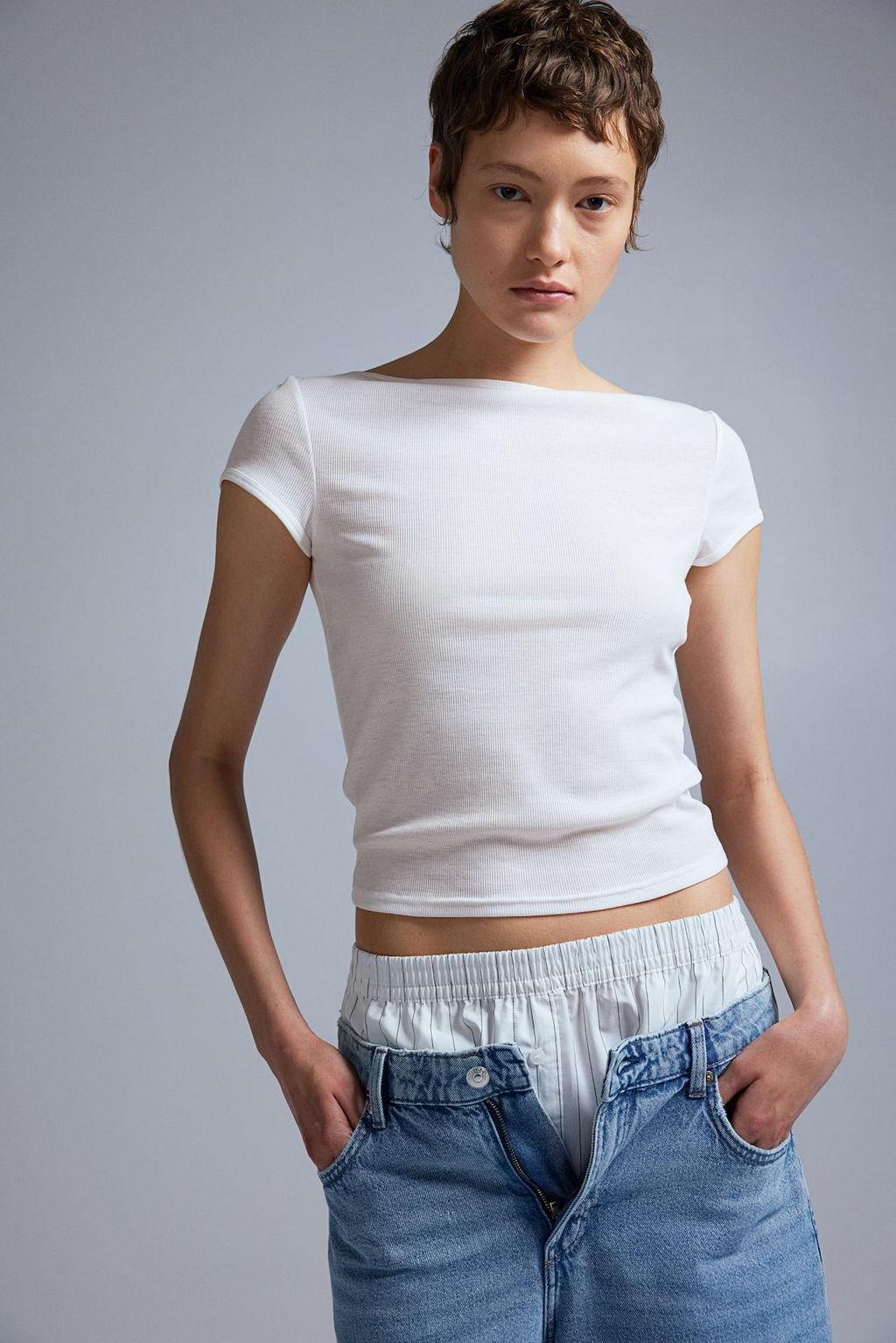 Camiseta transparente en canale - H&m фото 3