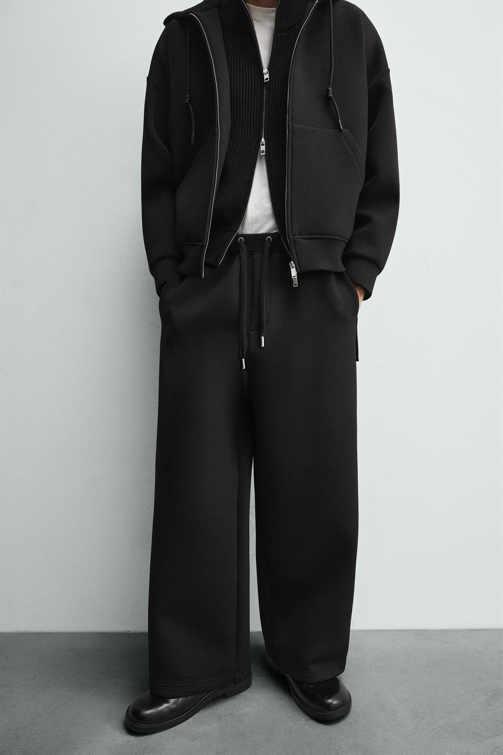 PANTAL?N JOGGER T?CNICO WIDE FIT / Negro - Zara фото 5