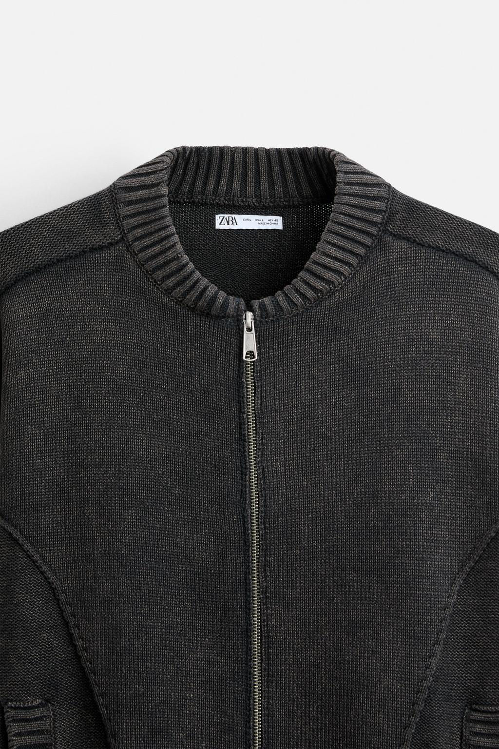 ZIP-UP KNIT JACKET - Zara фото 9