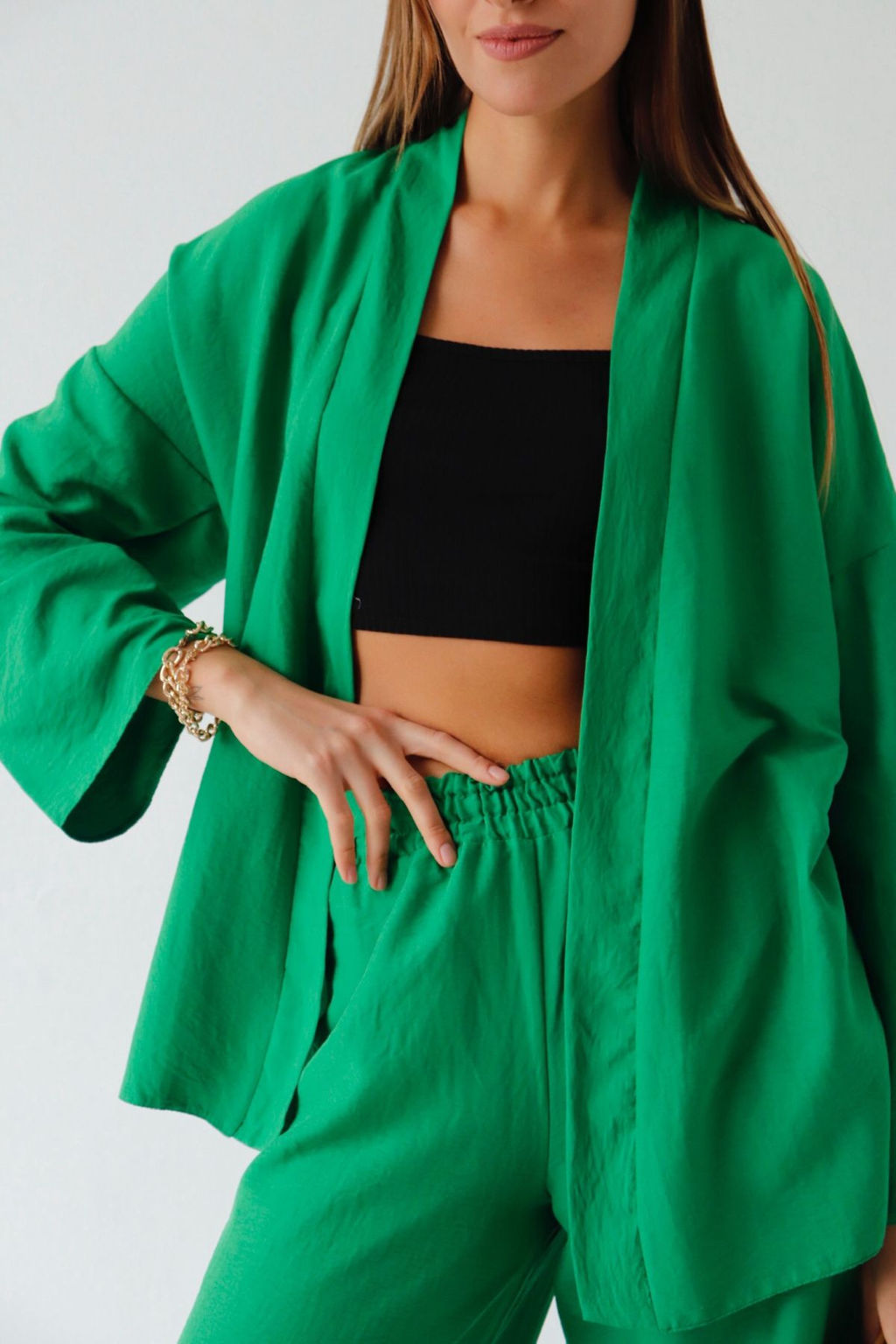 10133 Кимоно зелёное - Martichelli фото 5