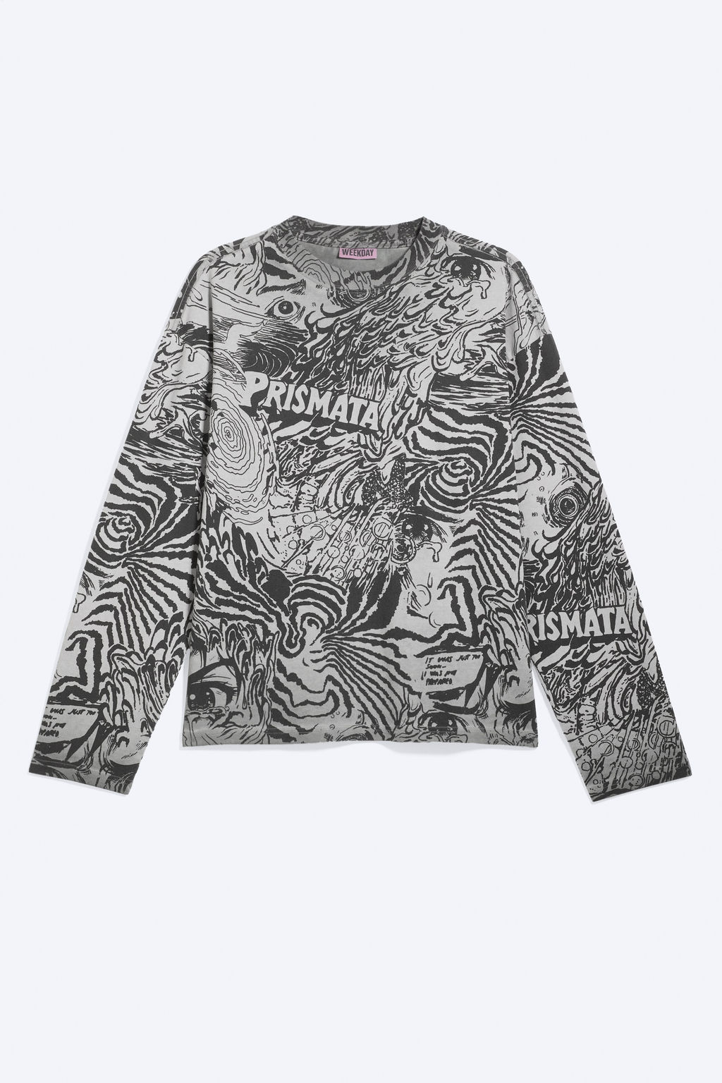 Camiseta boxy de manga larga y estampado gr?fico - H&m фото 7