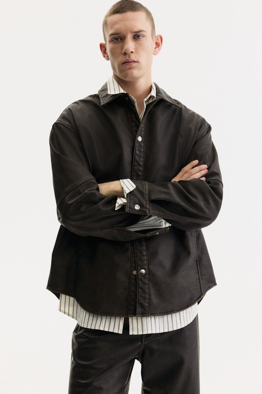 Sobrecamisa revestida Regular Fit - H&m фото 3