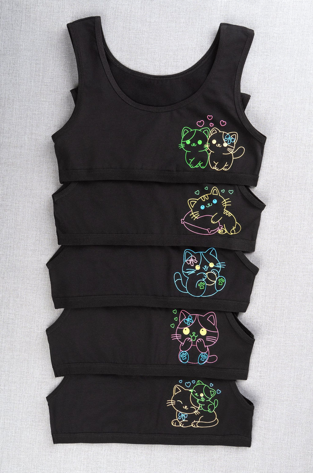 Майка-топ для девочки 5шт. Happyfox