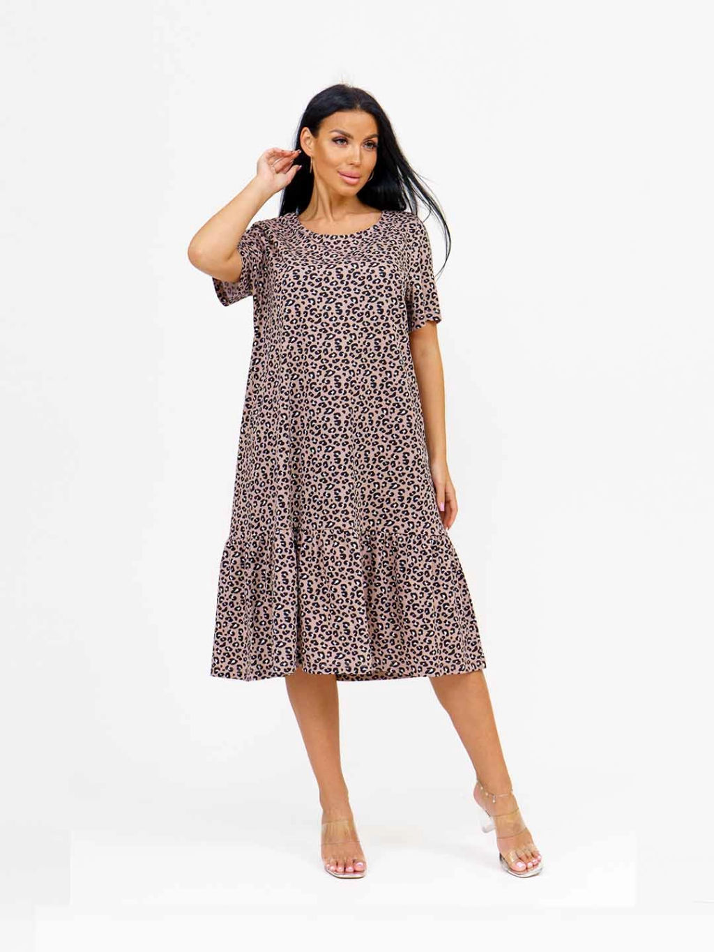 Платье женское, цвет бежевый