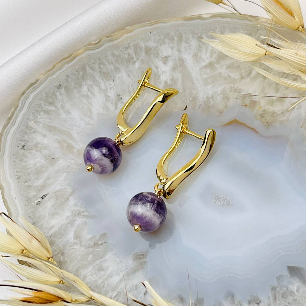 Серьги из Аметиста
