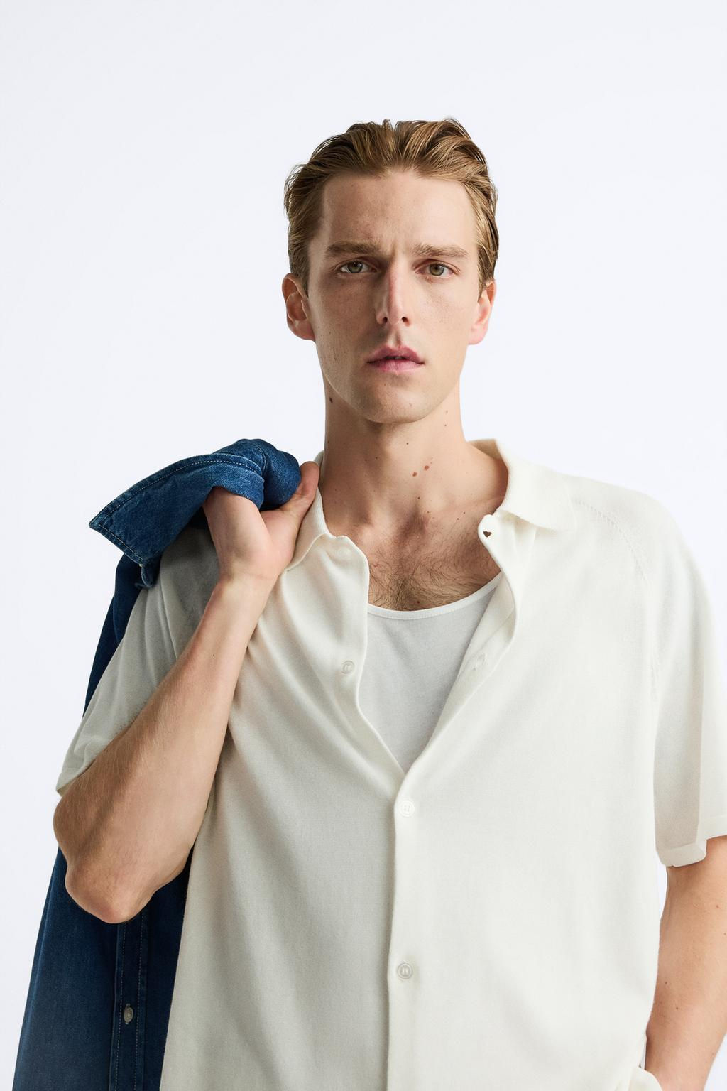 LIGHTWEIGHT KNIT SHIRT - Zara фото 5