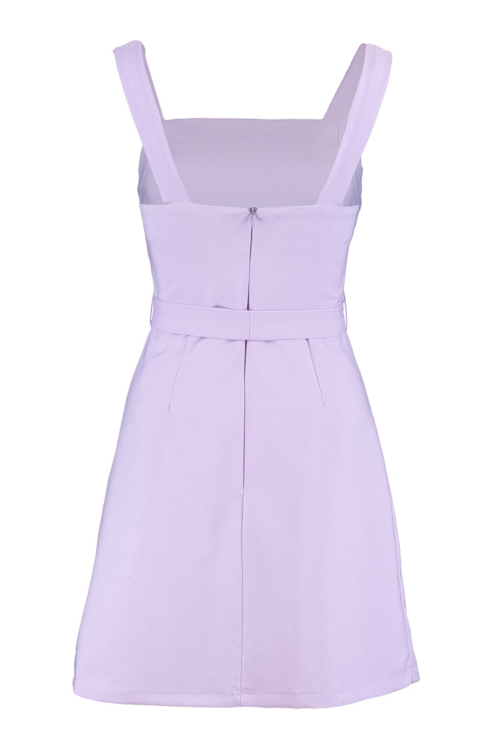 Lila Kusakl? Duz Kesim Y?rtmacl? Kare Yaka Mini Dokuma Elbise TWOSS20EL0977 - Trendyolmilla фото 10