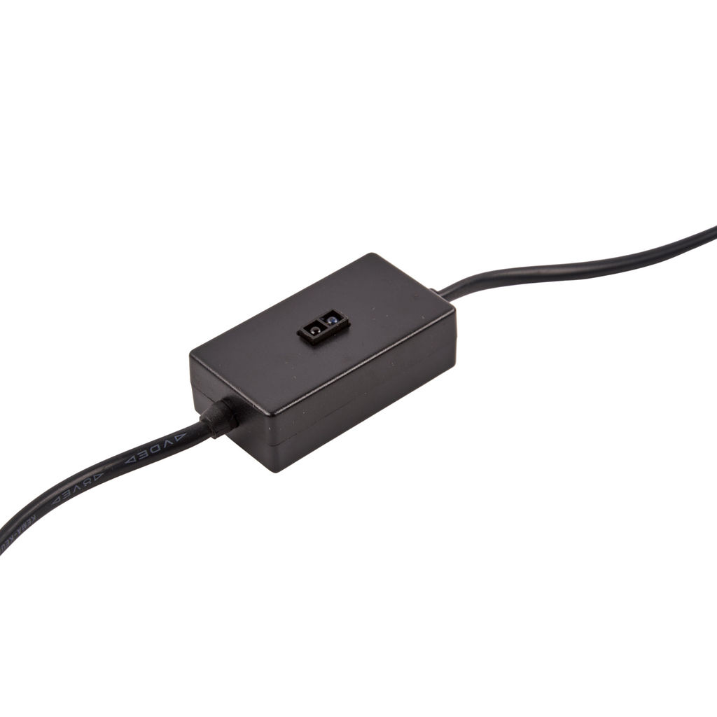 USN-Q851 150W/2P/2M BLACK Выключатель бесконтактный для подключения светильников ULI-Q151, ULI-Q951 к сети 220В. Провод 200 см, 2 контакта. Цвет черный. TM Volpe