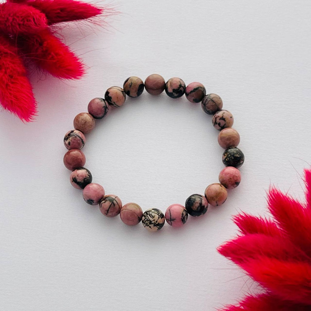 Браслет из Родонита 17 см