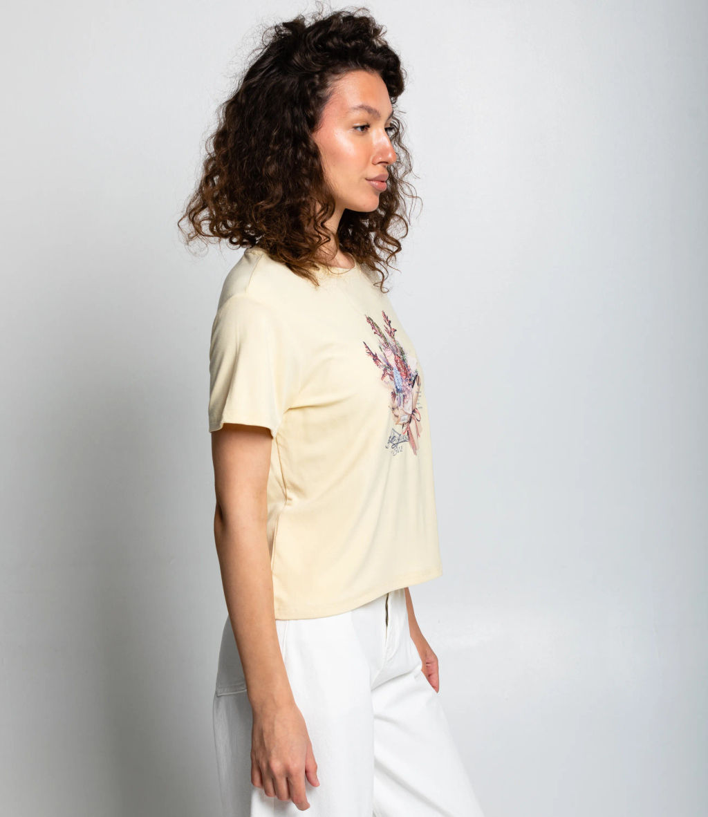 Футболка #КТ511 (5), светло-жёлтый - Dommod фото 2