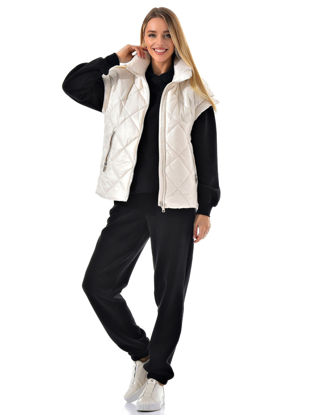 Жилет утепленный стеганый без капюшона