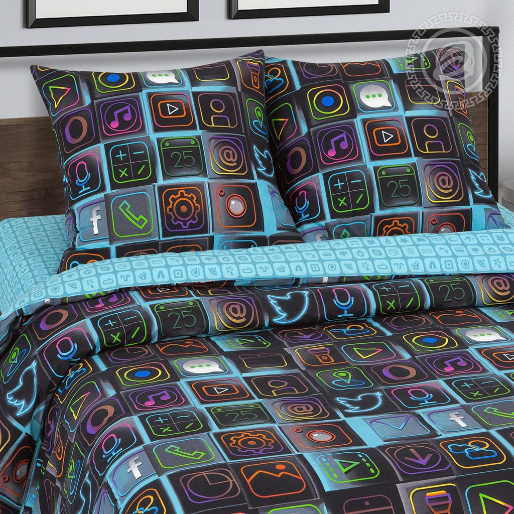 Постельное белье Смарт (поплин DE LUXE) Евро/Пододеяльник: 1 шт. - 215*200; Простыня: 1 шт. - 215*240; Наволочка: 2 шт. - 70*70; DE LUXE