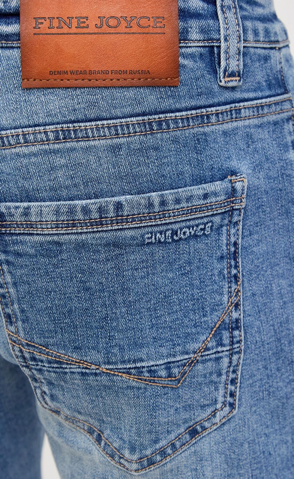 Шорты джинс F211-0971 middle blue - Fine joyce фото 8