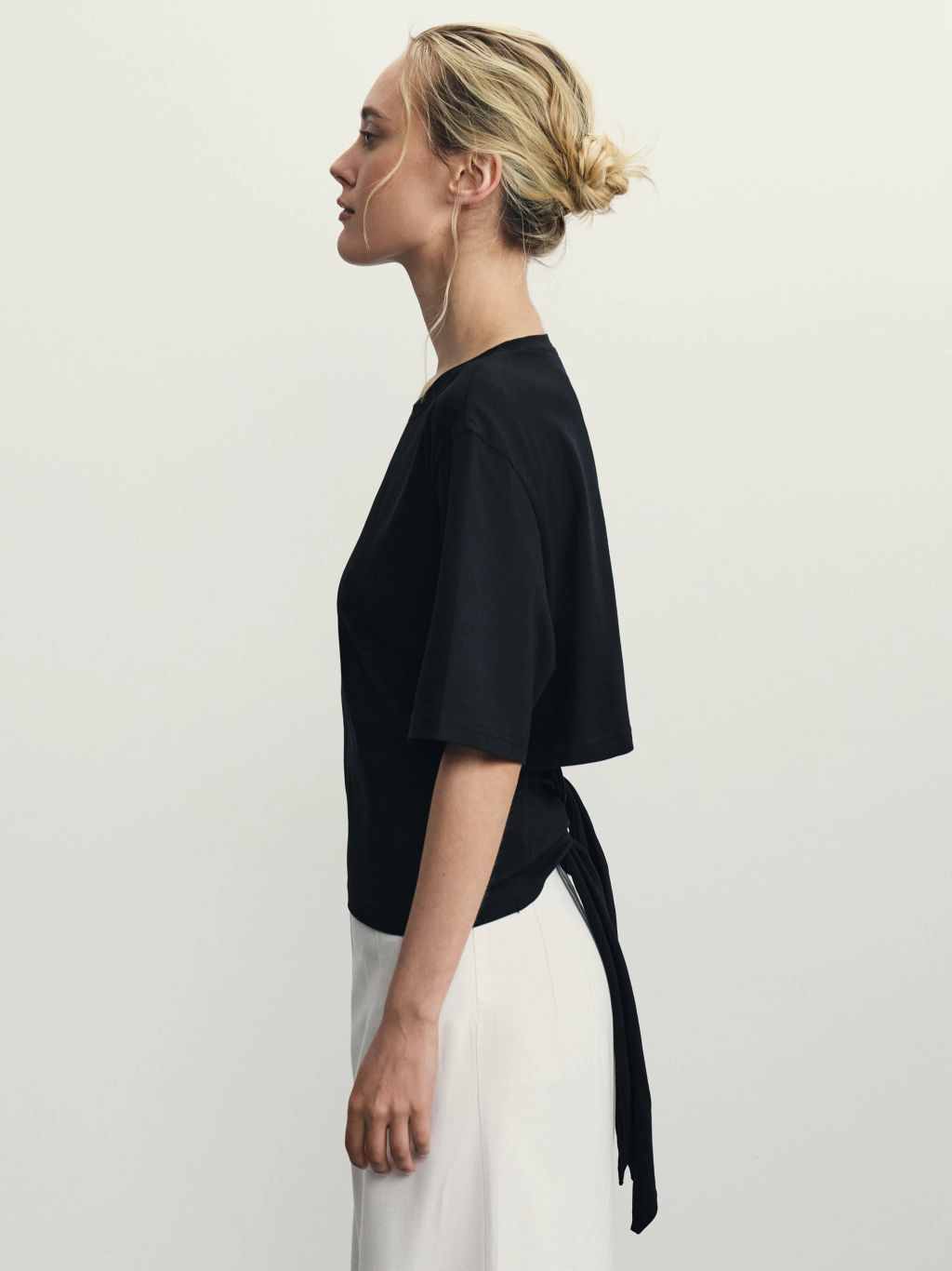 Футболка с завязкой на спине / Zarina  фото 5