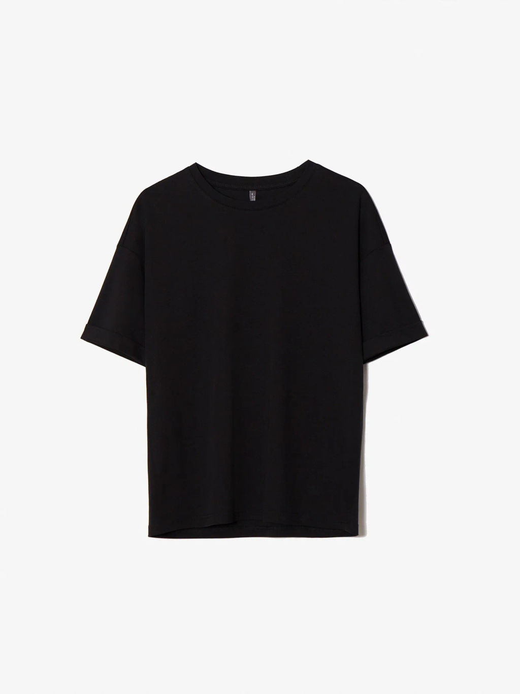 Трикотажная футболка со спущенным плечом - Emka фото 5