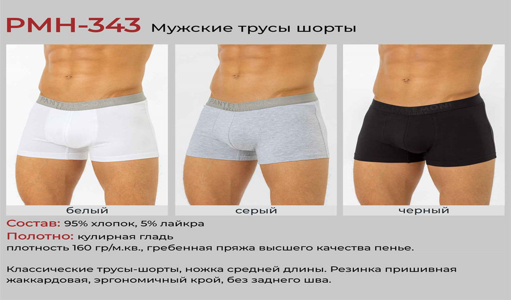 Трусы-шорты PMH-343 Белый - Pantelemone фото 5