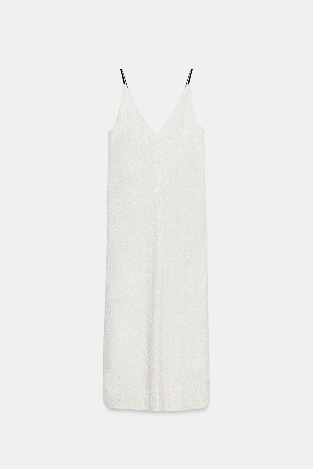 VESTIDO LENTEJUELAS ZW COLLECTION / Blanco - Zara фото 5