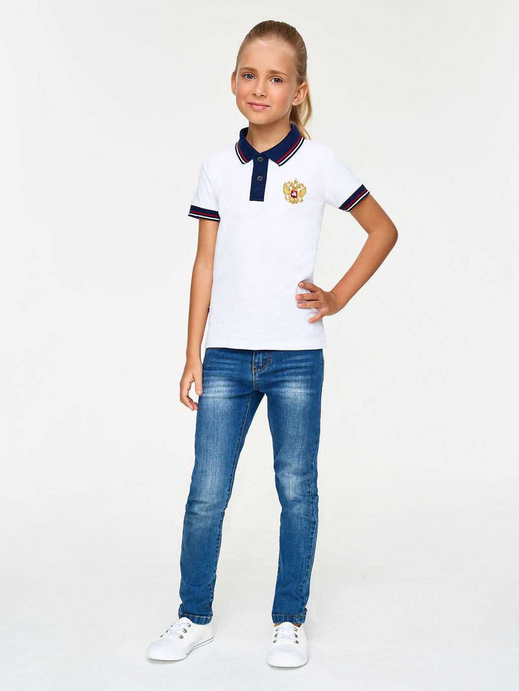 Поло детское RUSSIA 65C-RR-1785 RED-N-ROCKS - Rusteam фото 2