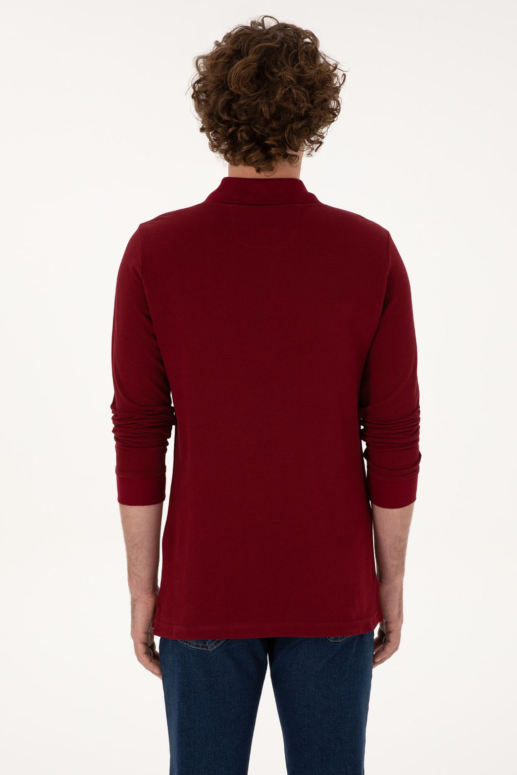 Erkek Bordo Basic Sweatshirt Sepette S_rpriz _ndirim - U.s. polo assn фото 5