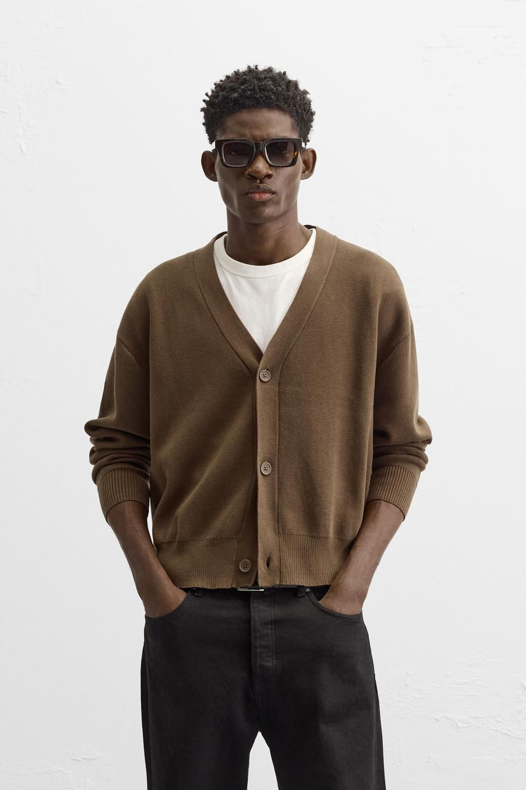 TEXTURED COTTON CARDIGAN - Zara фото 2