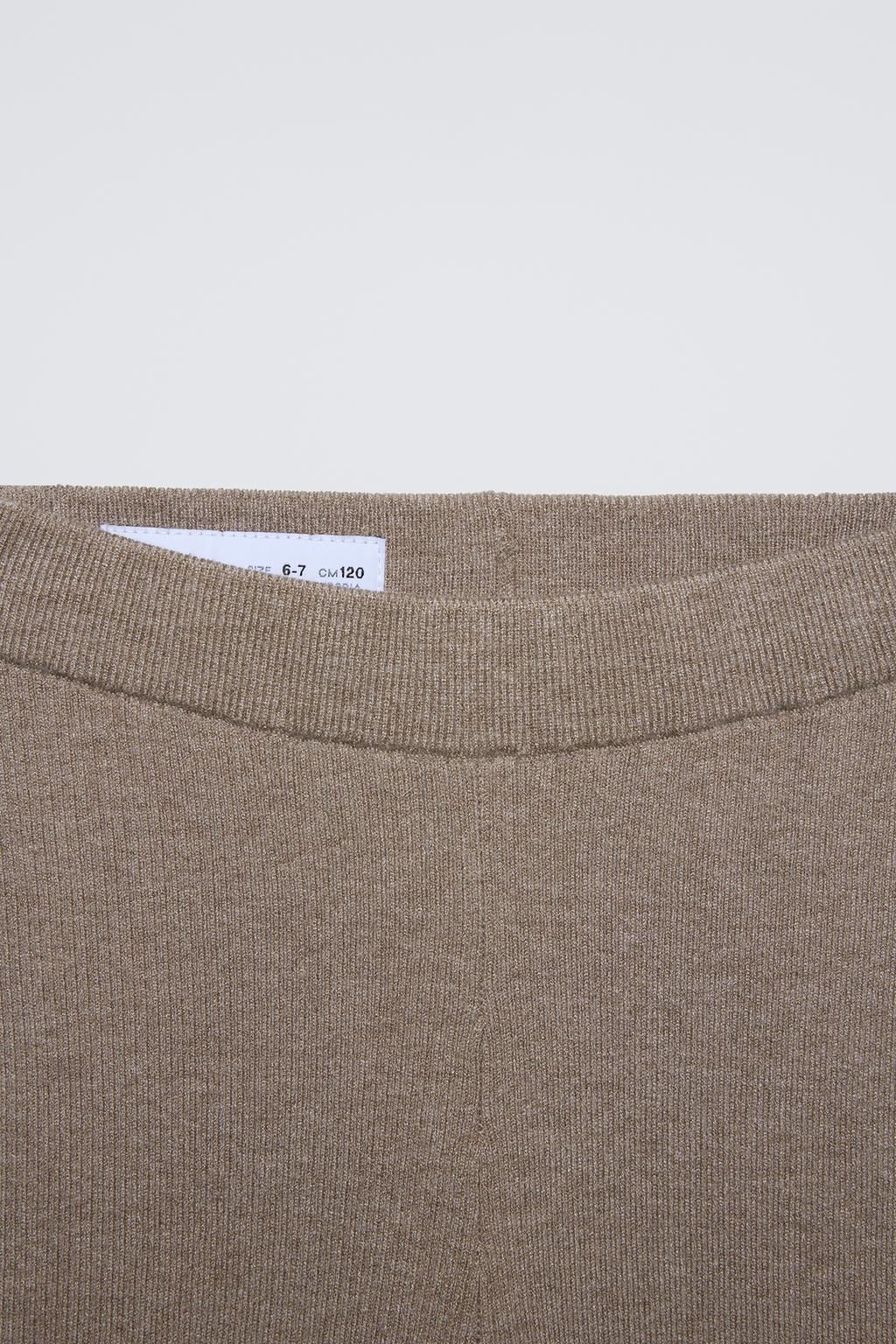 KNITTED BELL BOTTOM LEGGINGS - Zara фото 5