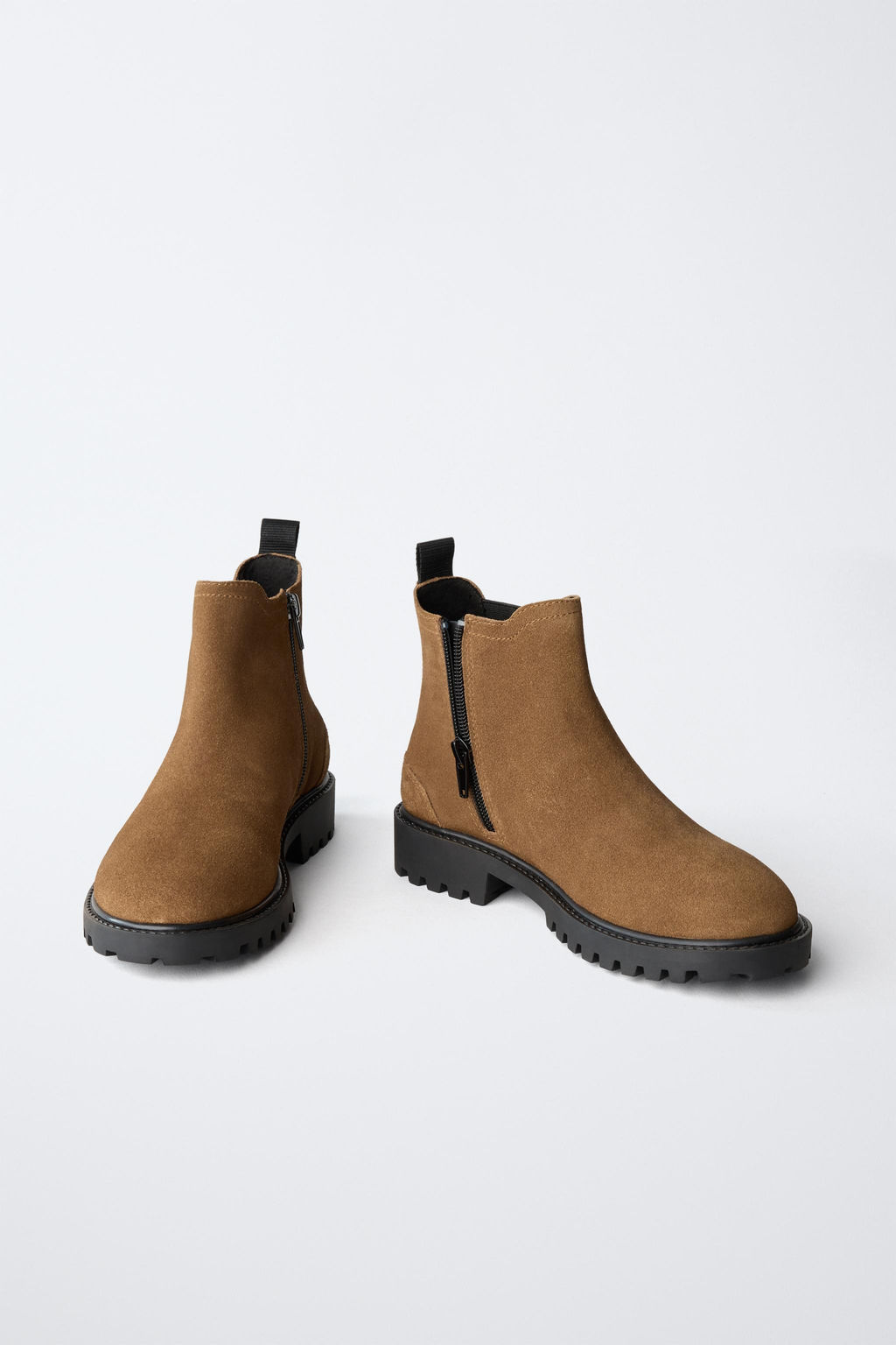 LEATHER CHELSEA ANKLE BOOTS - Zara фото 3