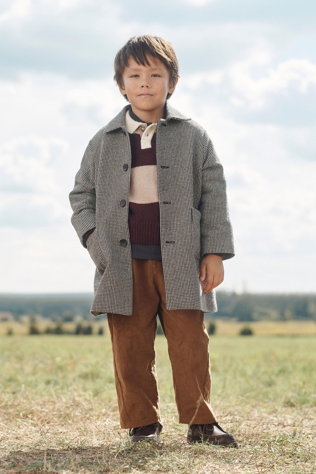 LIMITED EDITION HOUNDSTOOTH WOOL BLEND COAT