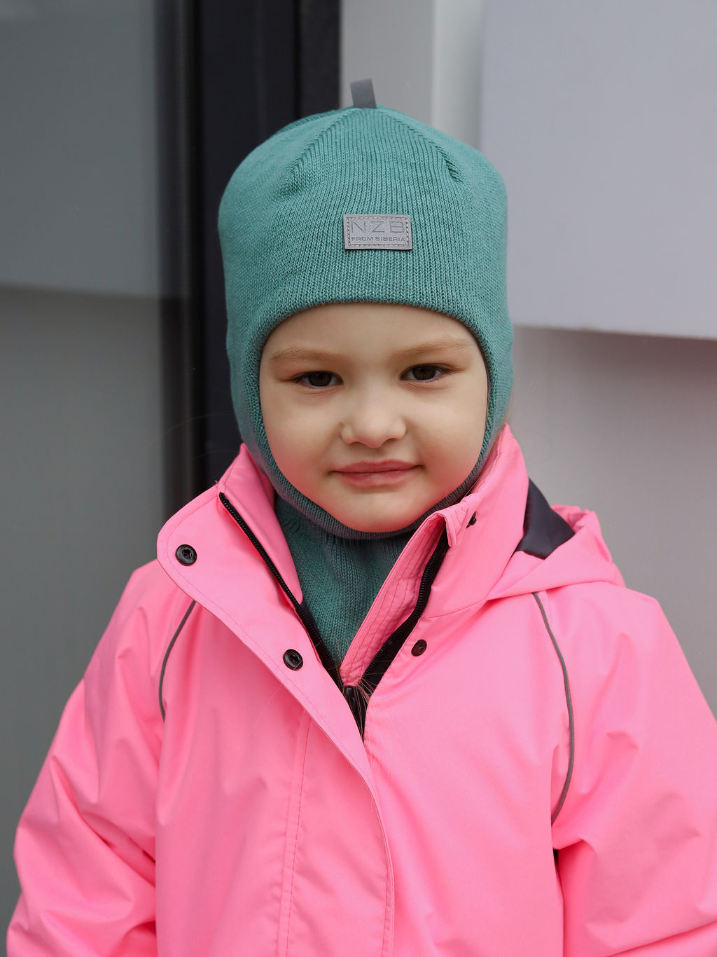 Шапка-шлем демисезонная, нефрит