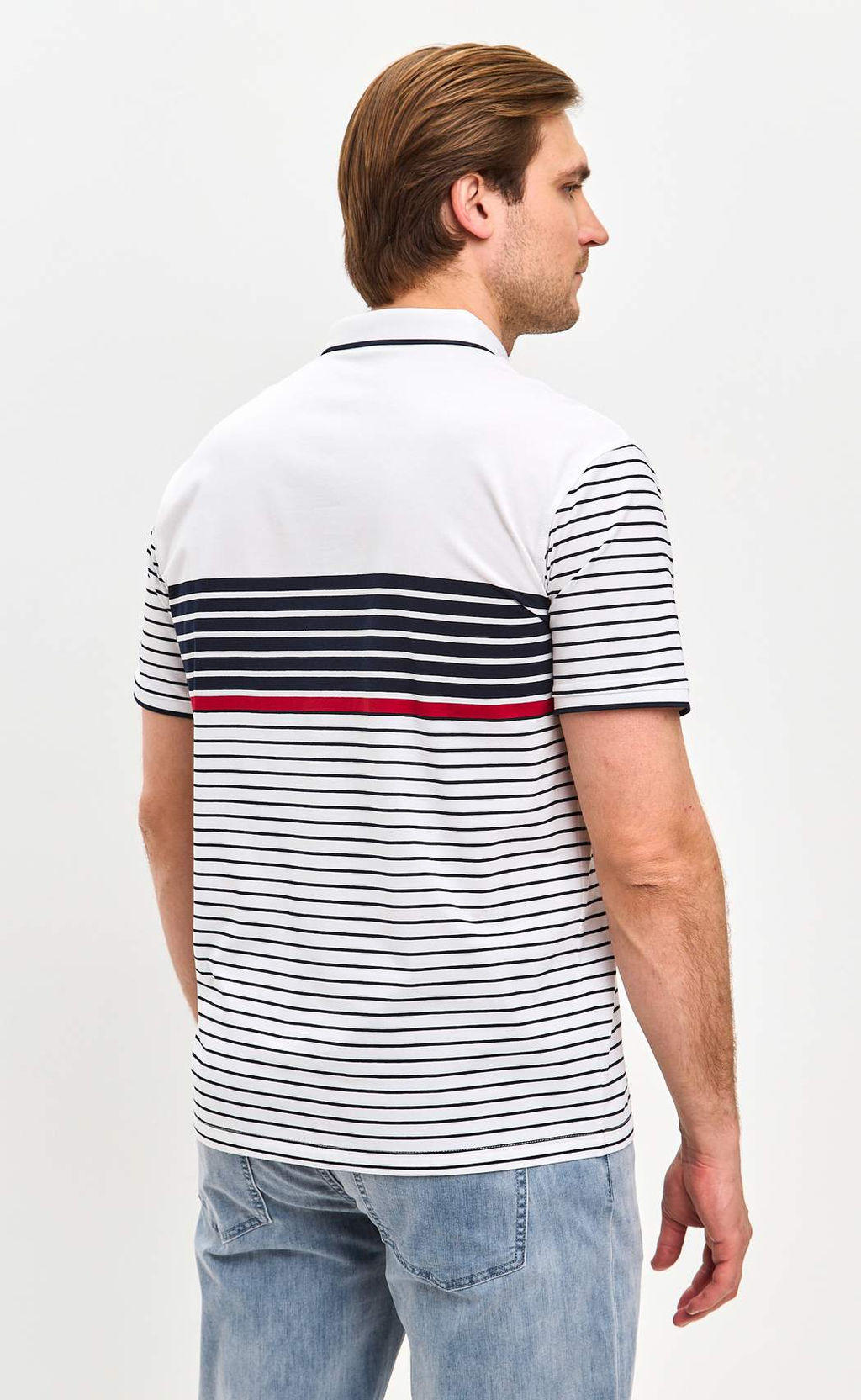 Футболка-поло F511-07-109 white - Fine joyce фото 7